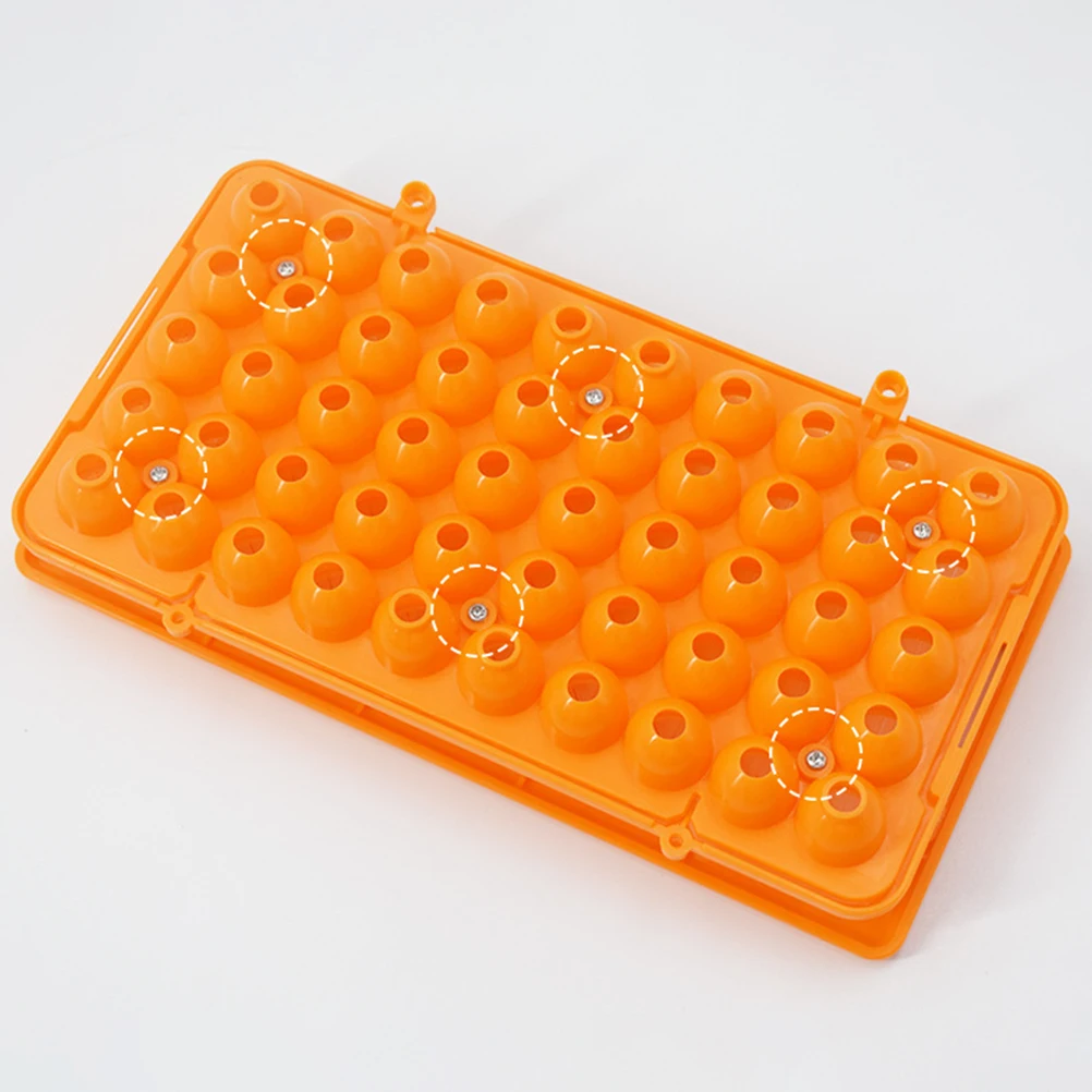 

50 Holes Tube Rack 18mm Lab Vial Holder Test Tube Holder For Chemistry Sample Bottle Organizer Storage Black Top