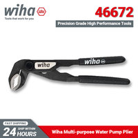 Wiha 46672 Mini Multi-purpose Water Pump Pliers 5 Inches Single-handed Precision Pipe Plier with 5 Quick Adjustment Positions