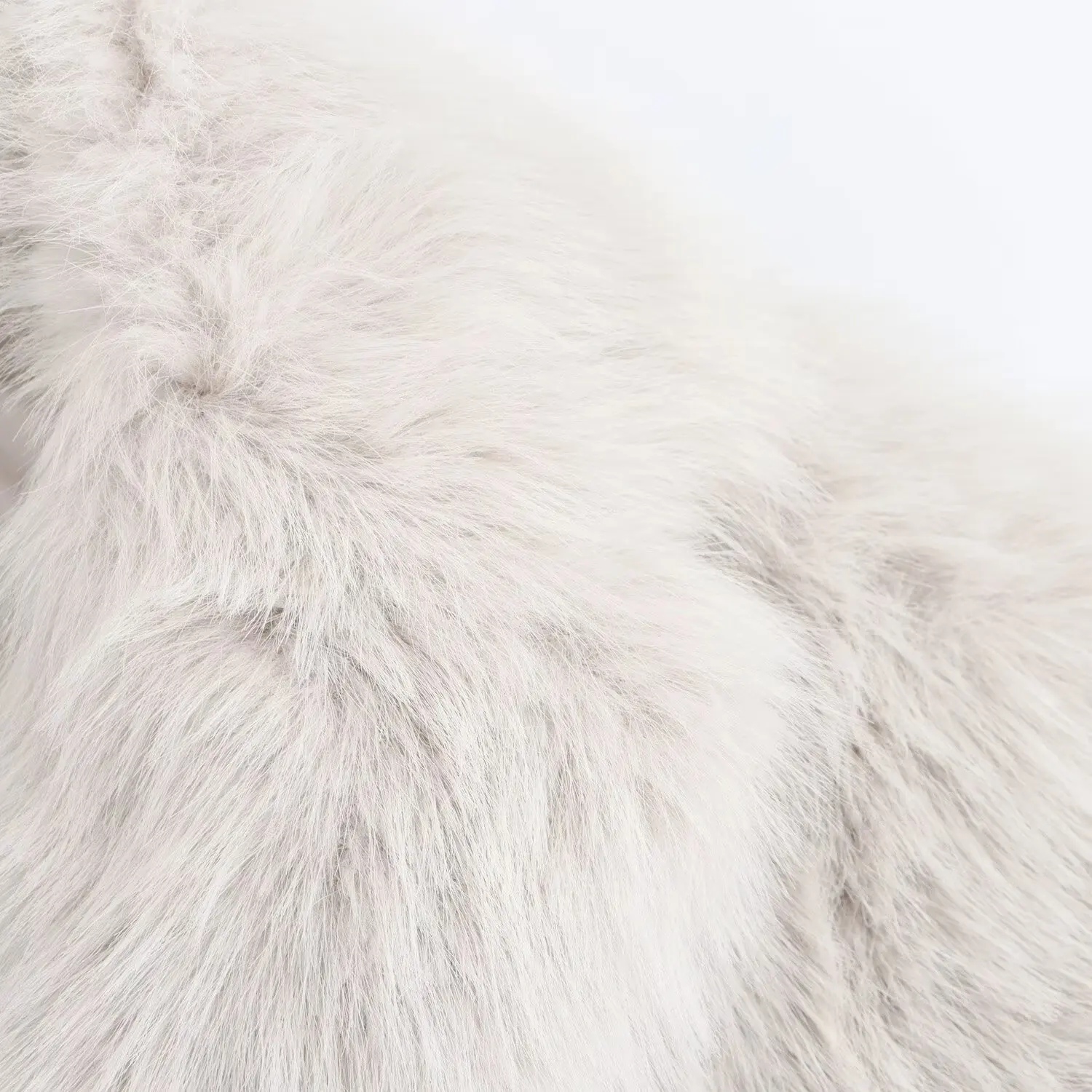 Jaket Bulu Imitasi Wanita Model Longgar, Mantel Bulu Ramah Lingkungan, Mantel Bulu Imitasi Musim Dingin Wanita Kerah Notch Kantong Panjang