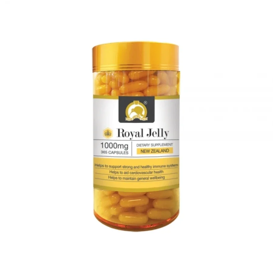 NewZealand GoldKiwi Royal Jelly 365 Capsules Honey Bee Health Supplement Wellness Products Proteins Hormones