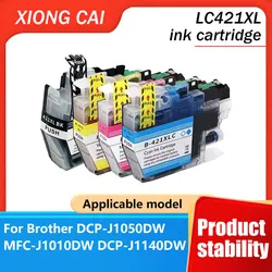 High capacity LC421XL LC421 421XL Compatible Ink Cartridge For Brother DCP-J1050DW MFC-J1010DW DCP-J1140DW printer ink cartridge