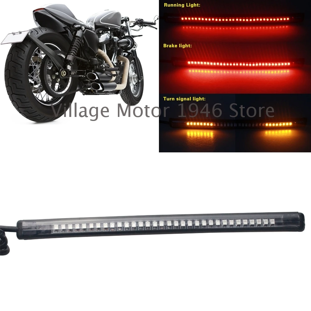 12V Universal LED Strip Tail Light Lamp Turn Signals Brake Indicator luz Trasera For Cars SUV Vans Trucks DC /ATVs Motorcycles