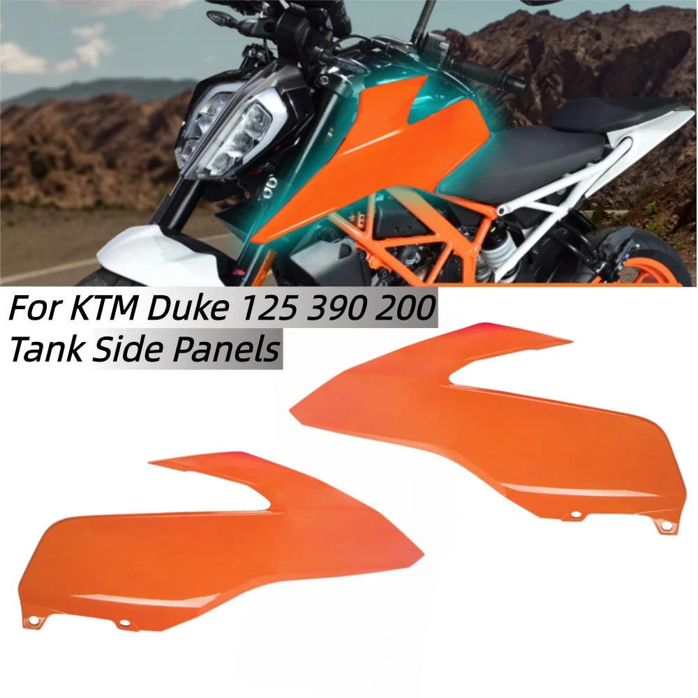 

for Duke 390 2019 Fuel Tank Side Panel Fairing Cowl Motorcycle Accessories for KTM Duke 125 390 2017-2023 Duke 200 2020-2023