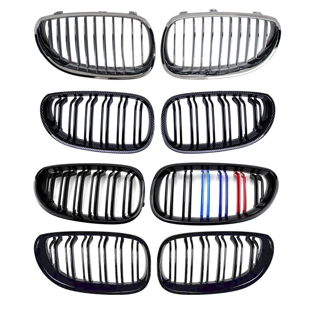

Gloss Black Front Bumper Grille Mesh Panel for BMW E60 E61 520i 525i 530i M5 2003-2010,Custom Fit Car Exterior Styling