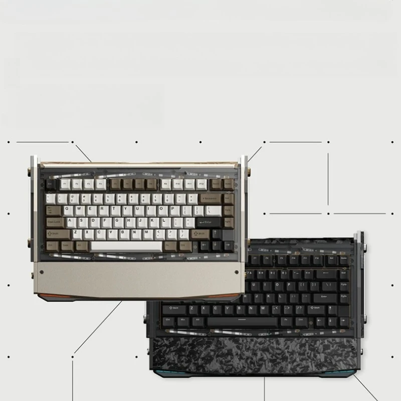 V2 customized mechanical keyboard three-mode e-sports wireless game dedicated full-key hot swap