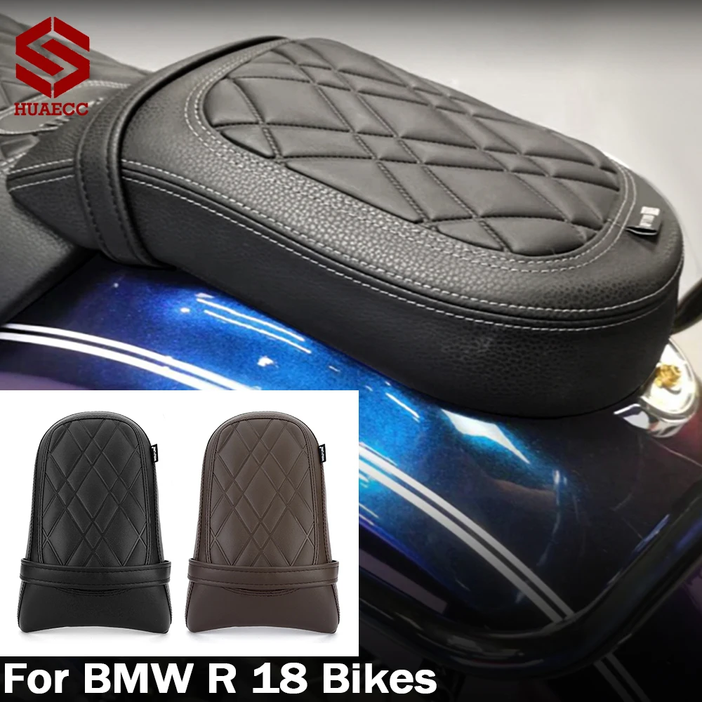 

Rear Passenger Seat Cushion Thicken Pu Leather Flat Black for BMW R18 2020 2021 2022 R18 Classic 2021-2022