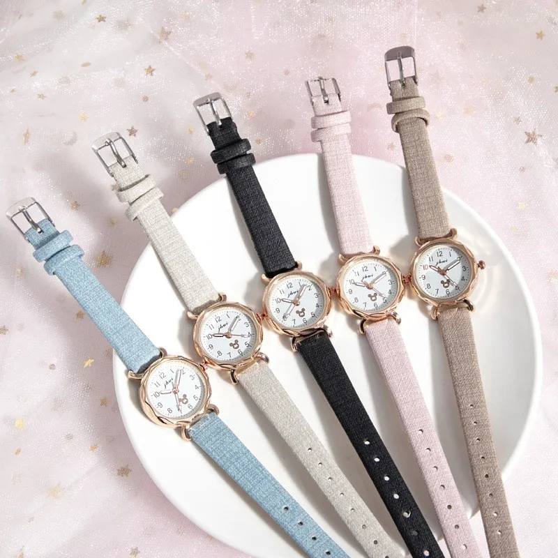 Popular new launch ladies cute little mouse head quartz watch gift watch