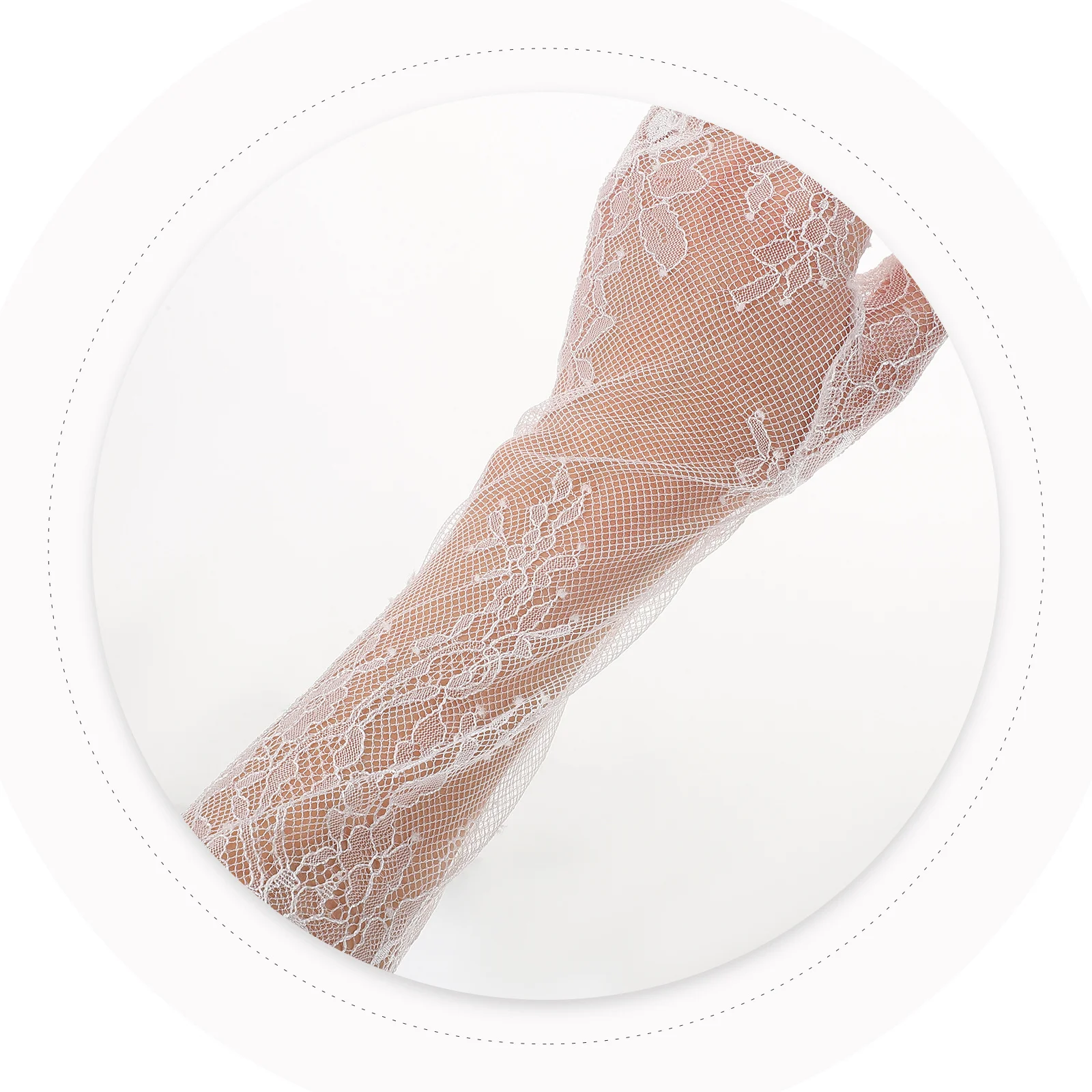 1 زوج قفازات برباط أنيقة المرأة طويلة تول الزفاف اكسسوارات الزفاف الجلد ودية قفازات شبكية شفافة لحفلة التصوير الفوتوغرافي