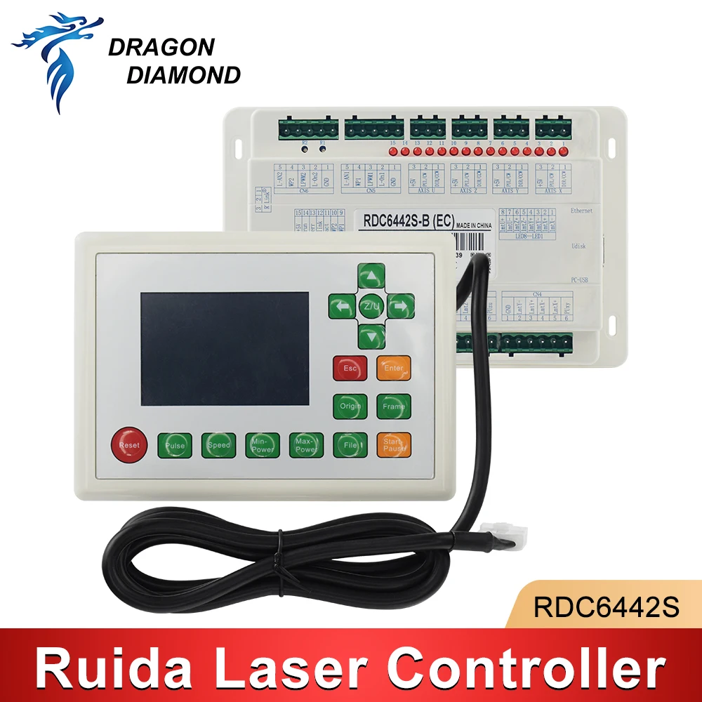 

Original Ruida RDC6442S Controller System Set With 24V Power Switch Power Supply For CO2 Laser Engraving Cutting Machine