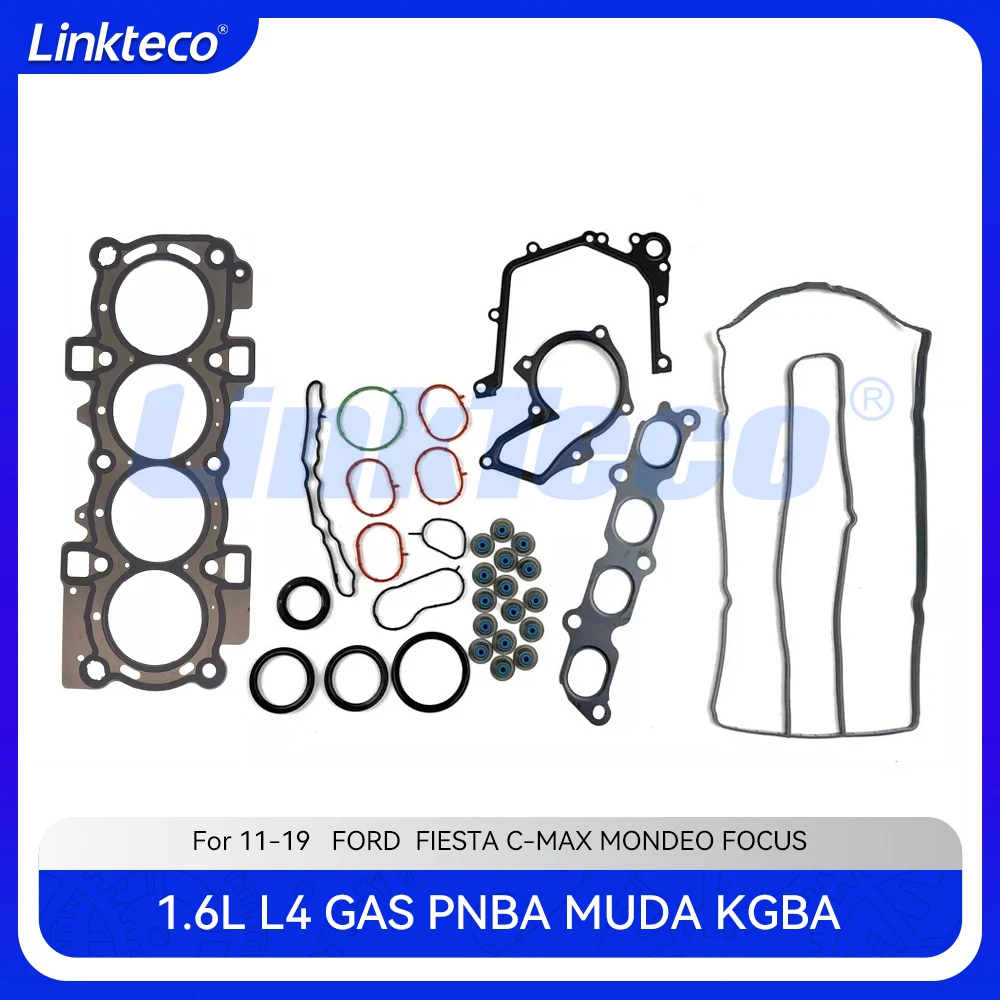 Engine Cylinder Head Full gasket set Fit 1.6 T L L4 GAS For 11-19 Ford Fiesta FOCUS MONDEO C-MAX 1.6L DOHC TIVCT 1471557 HG1648