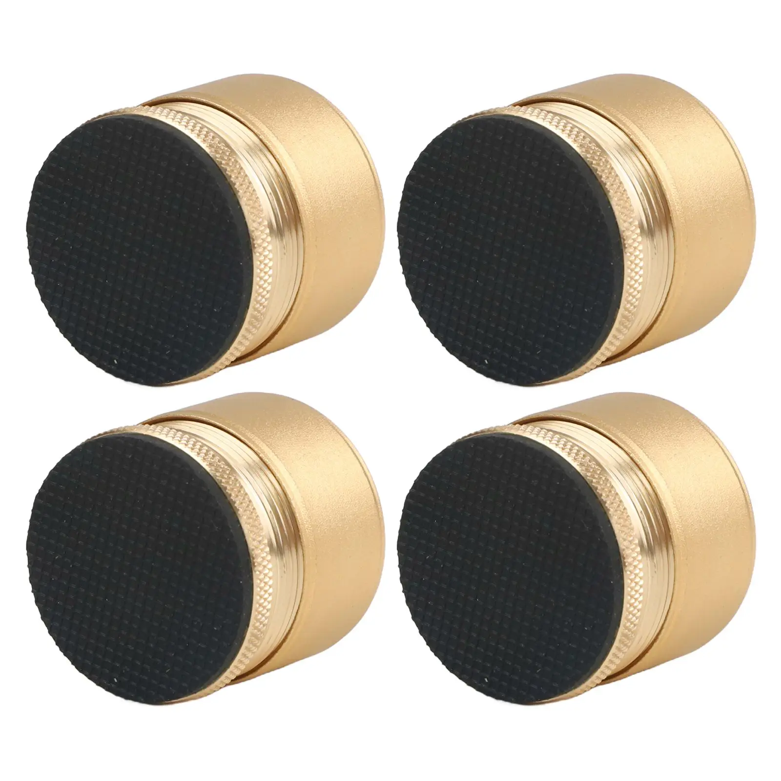 4PCS Adjustable Bed Support Risers for Beds Chairs Sofas Tables with Non-Slip Silicone Base Aluminum Alloy Integrity