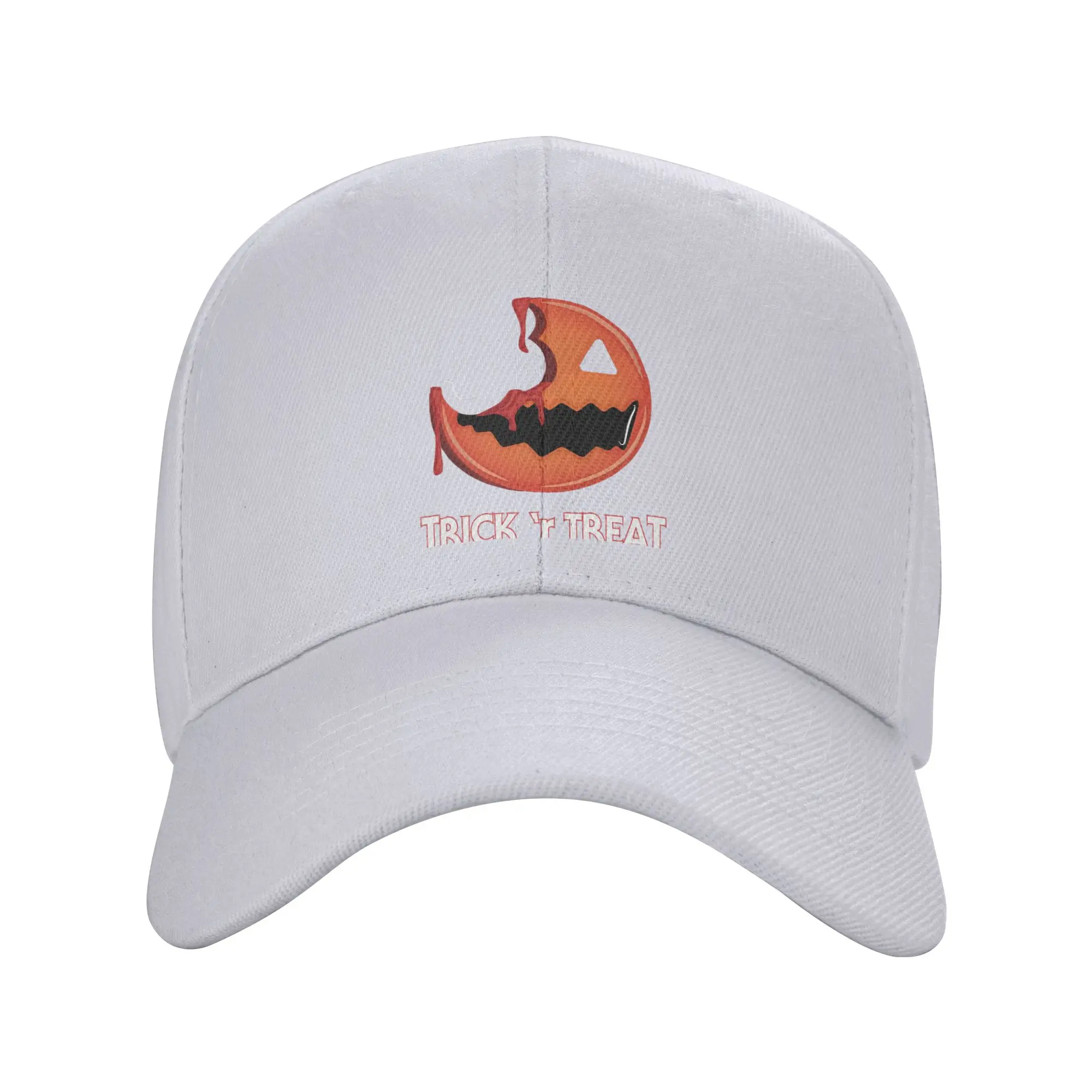 Fashion Personalized Cotton Trick R Treat Sam Curved Brim Baseball Cap Couple Outfits Visor