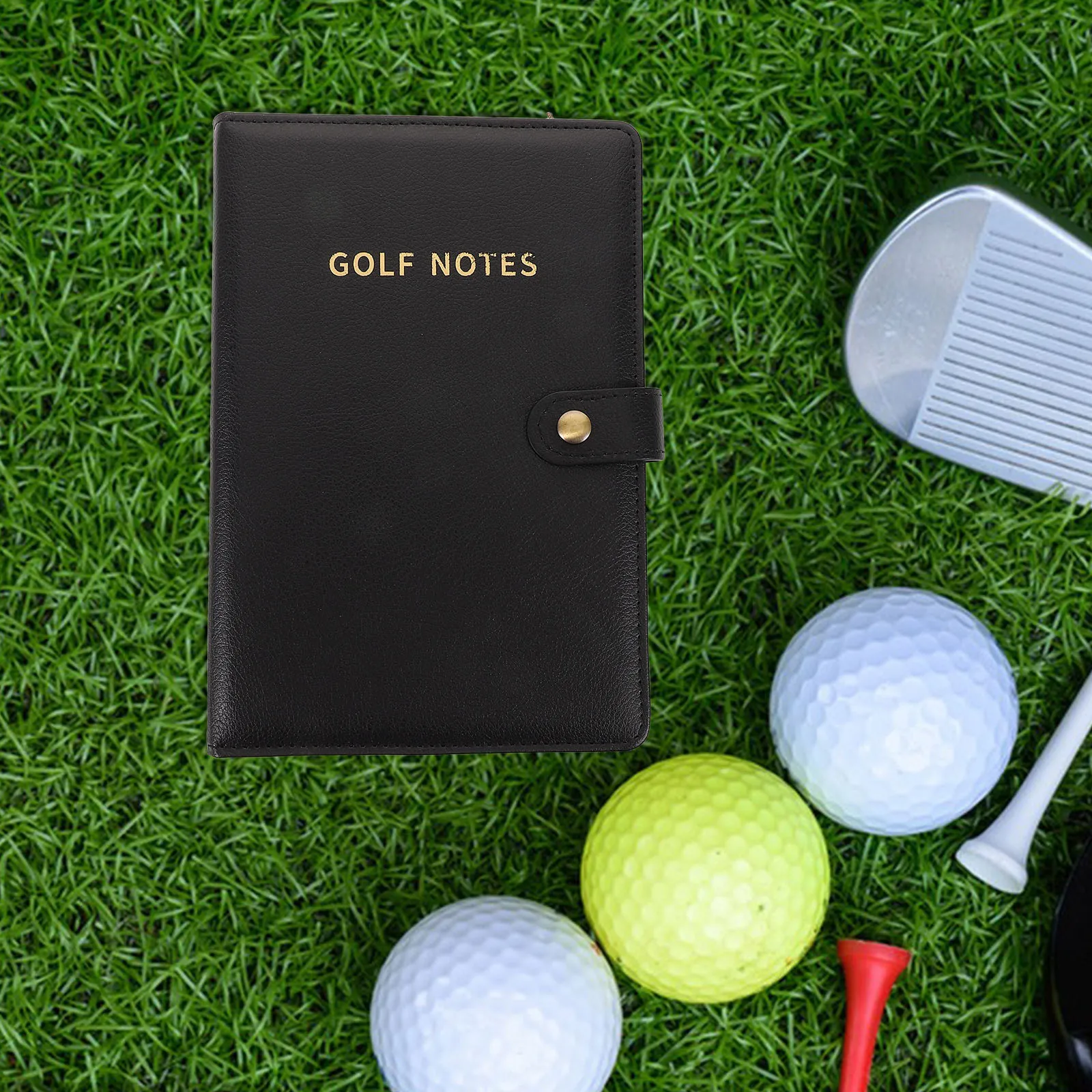 

Golf Scorebook Fake Cover Durable Waterproof Portable Elegant Gift Box Ample Recording Space Golf Accessories Supplies