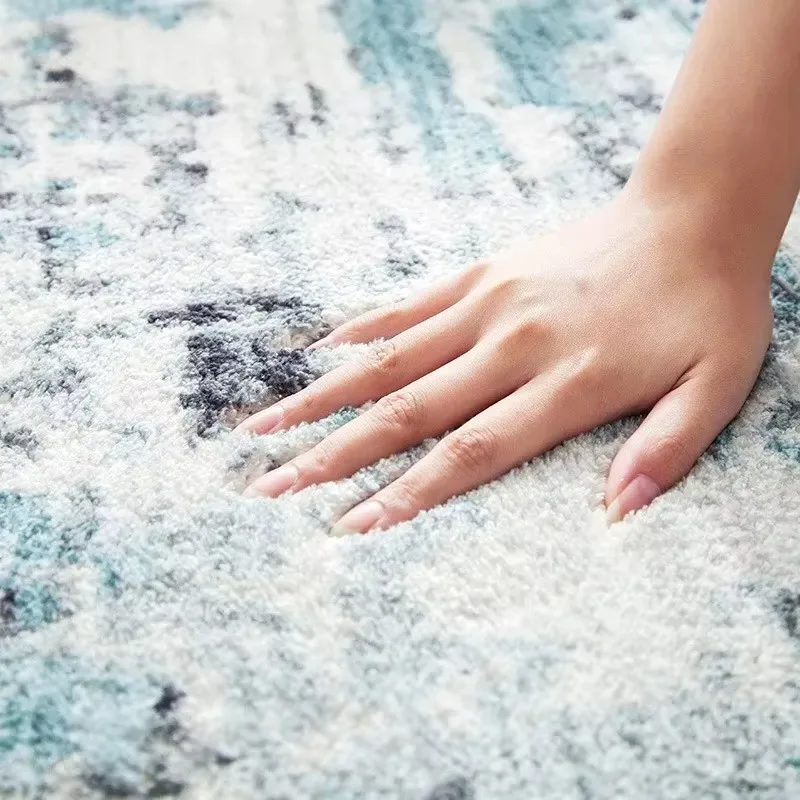 European Full-laid Carpet, Long-haired Imitation Cashmere Rug for Living Room
