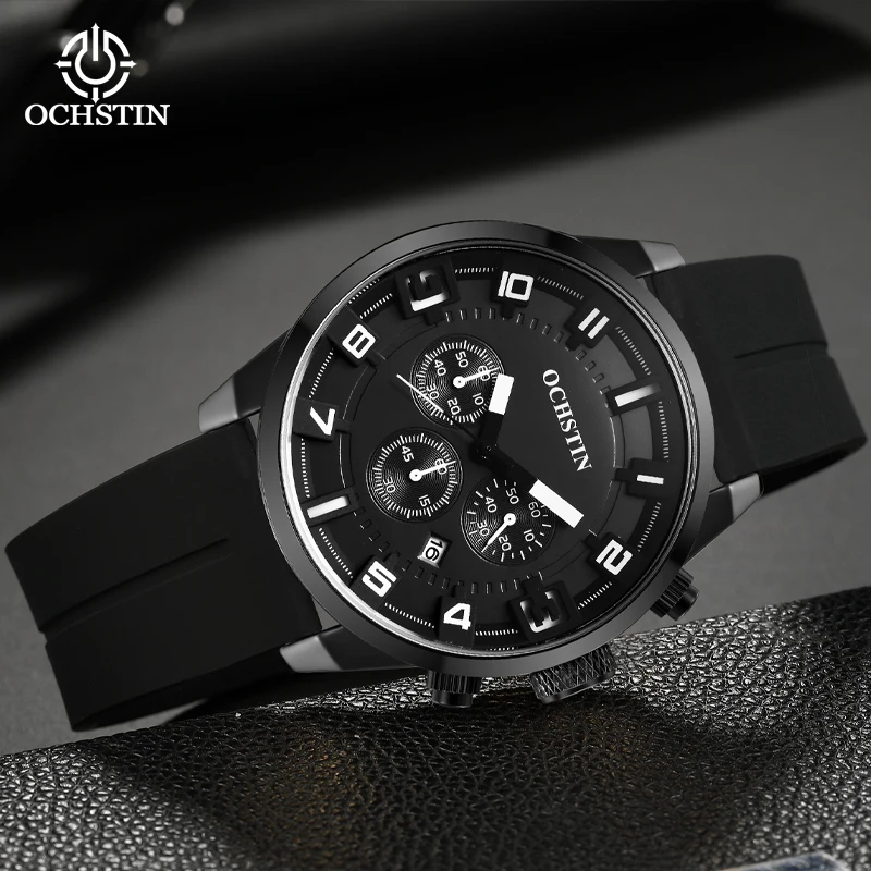 OCHSTIN Legend Series Multifunction Quartz Core Hot 2024 Funky Avant-Garde Men's Quartz Watch Men's Waterproof Chronograph Watch