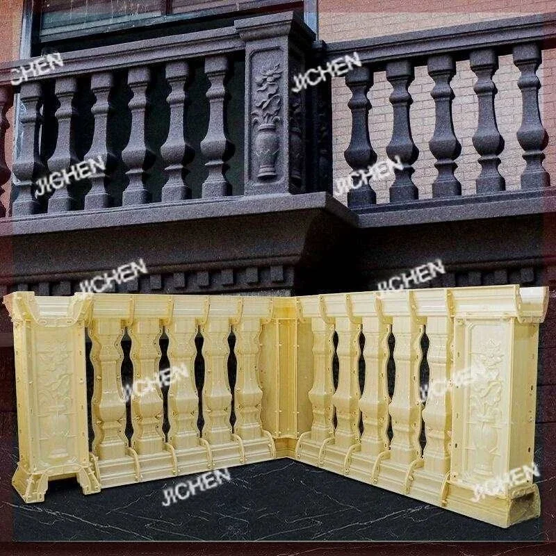 

ZQ Roman Column Railing Mold European Guardrail Model Balcony Cast-in-place Villa Cement Pillar Handrail