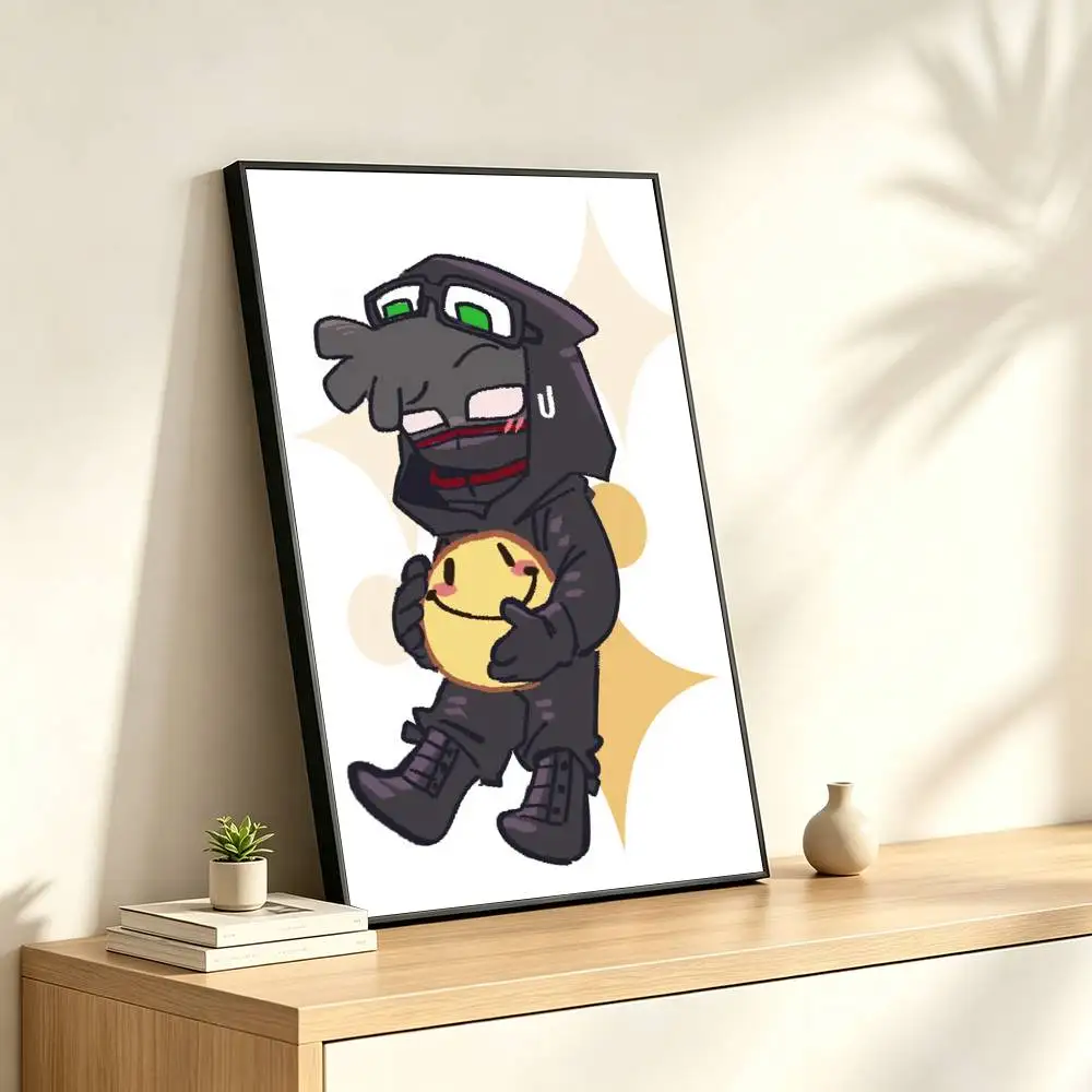 D-Dark Block Thatmob Poster Waterproof Wall Art Sticker For Bar Living Room Vintage Decor Print