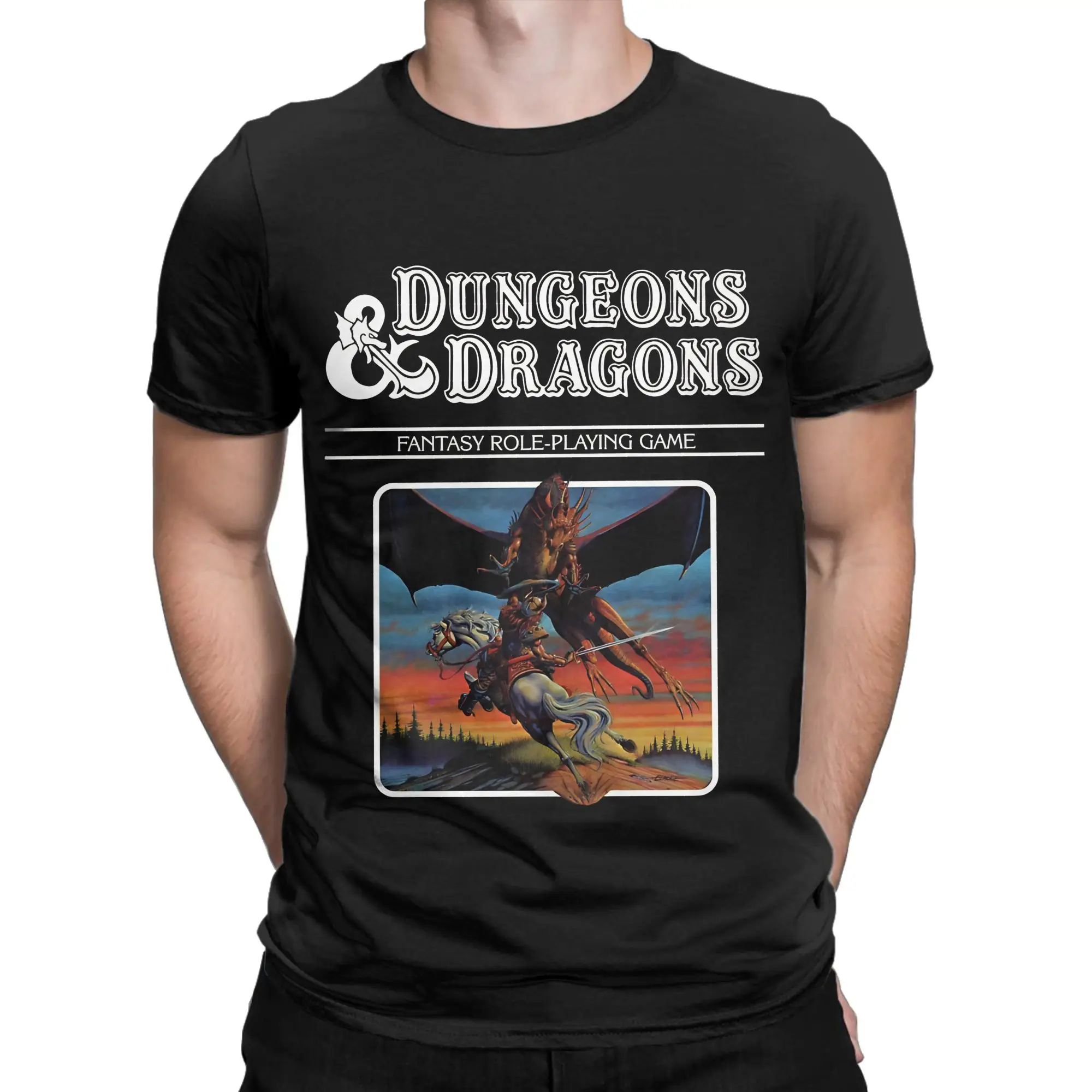 dDungeons Dragons Expert Set Classic Shirt  Funny Graphic 100% Cotton T-Shirt dDungeons Dragons Tops Tees For Men