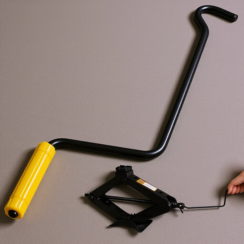 

Automotive Replacement Sturdy Steel Cross-Style Crank For Vehicle Lifting Trailer Handle Floor Jack Handle Tire Lifting