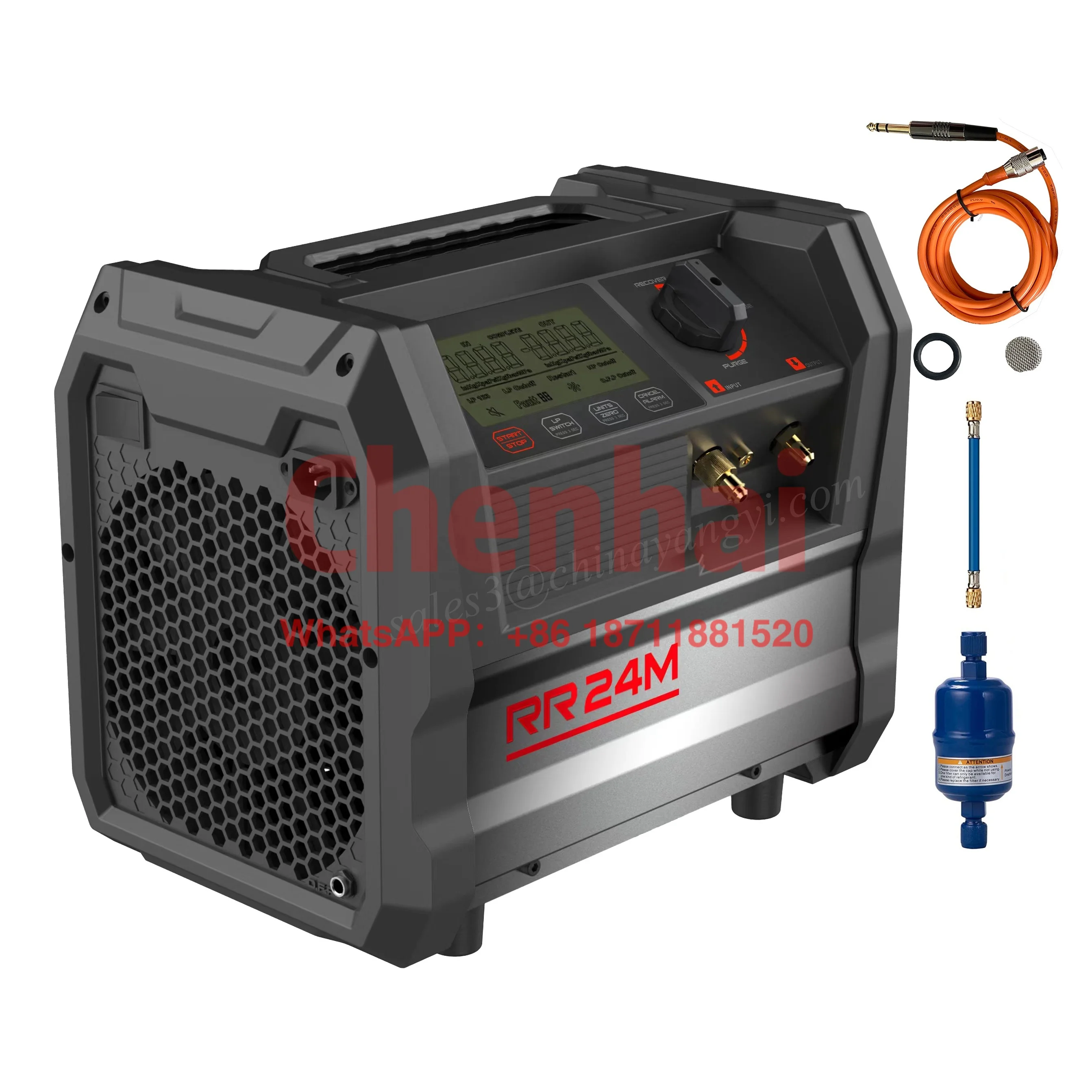 Recuperadora de Gas Refrigerant Air conditioning Automatic Refrigerant Recovery Machine 1HP with 80% Overcharge protection