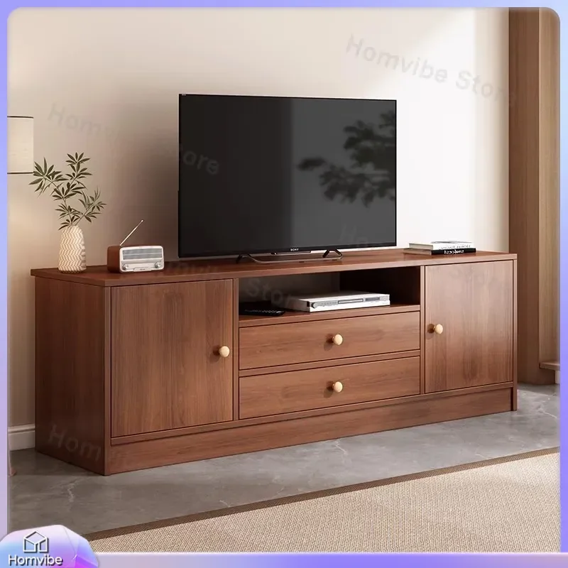 Modern TV Stand Cabinet Living Room Furniture High Gloss Storage Unit Floor Console for Bedroom Small Apartment Home Decor