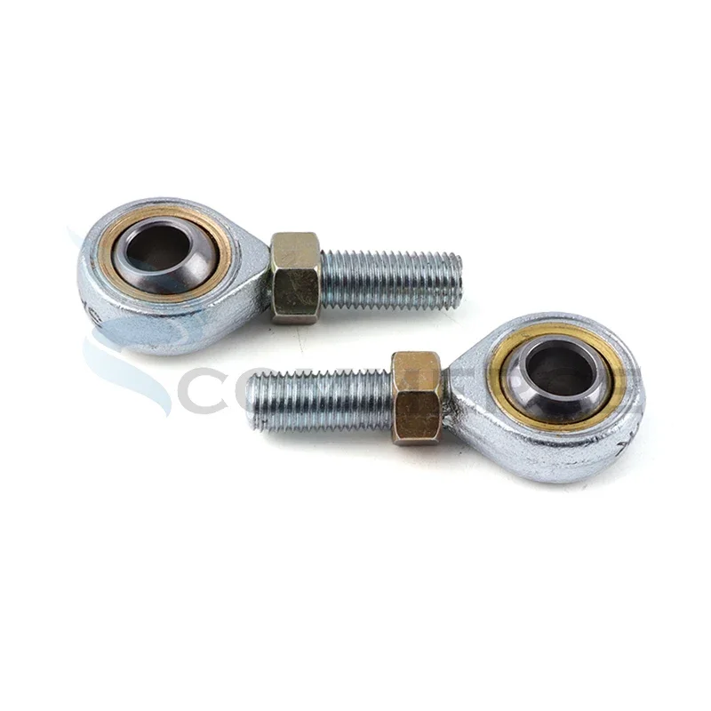 1 Pair 8mm/10mm Steering Tie Rod Ends Ball Joint Male SA T/K POSA Right & Left Hand Threaded Rod End Bearings for Automotive