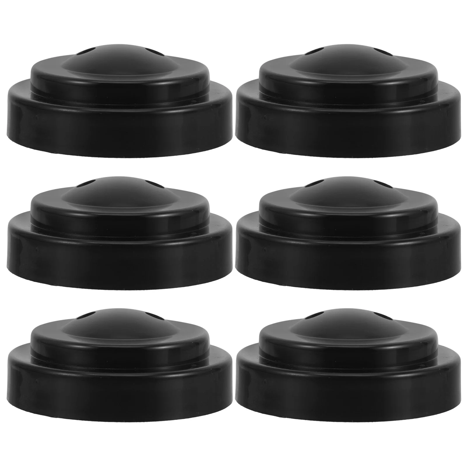 6 Pcs Small Flag Holder for Desk Socket Flagpole Base Office Talk Table Hand 6pcs (1 Hole) Mini Plastic Stand