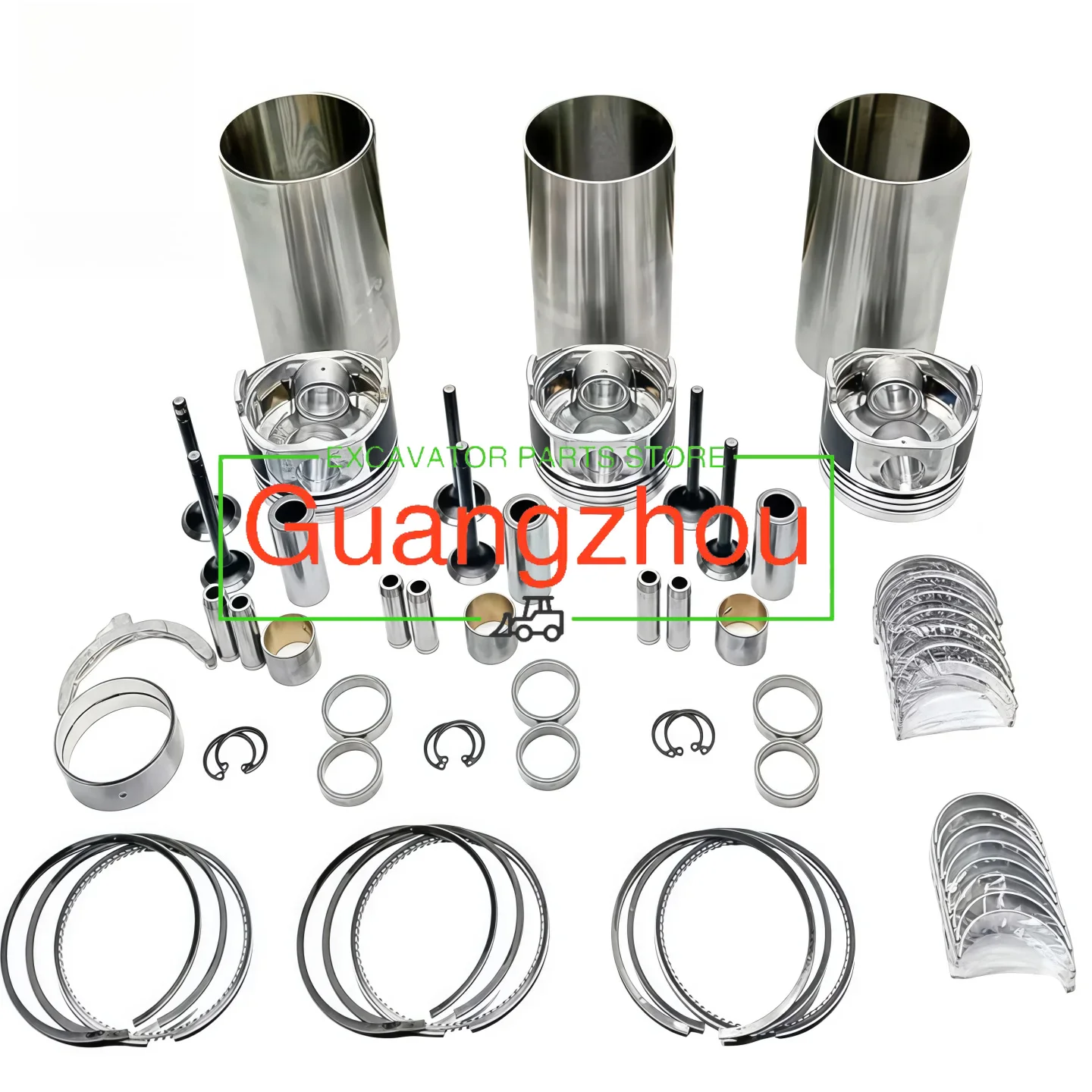 D1463 Engine Rebuild Kit Overhaul Repair Set Compatible with KUBOTA Tractor GL23 GL25 GL220 GL221 GL240 Excavator Gasket