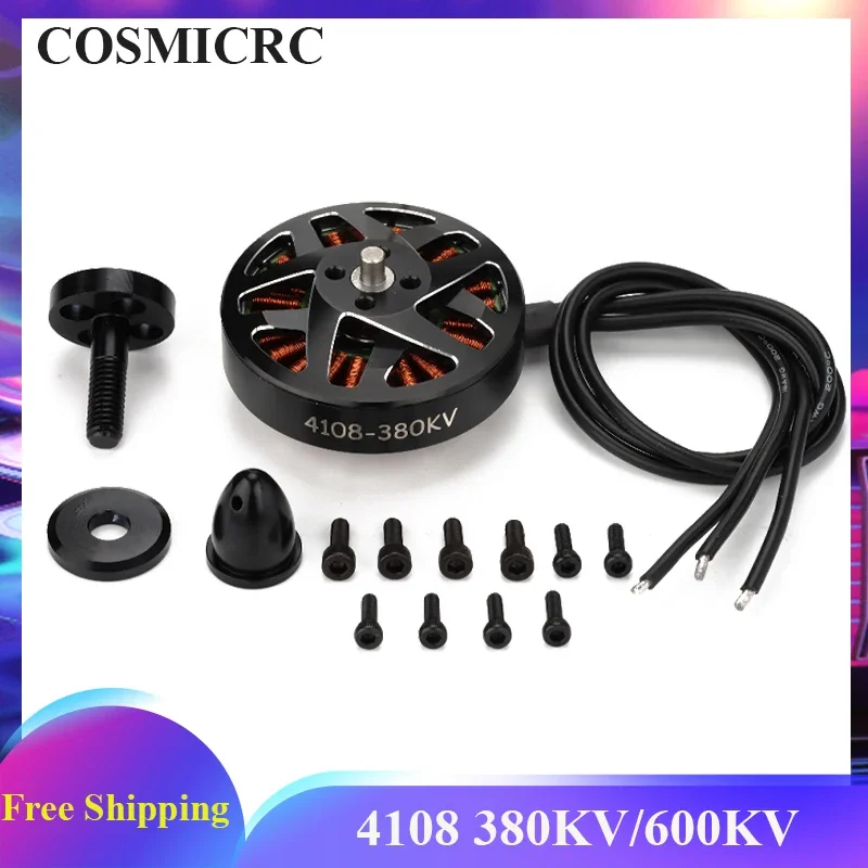 COSMICRC 4108 4108 380kv/600kv Motor Multi Rotor Helicopter Metal Parts High Torque Low Noise Rc Brushless Motors Toys