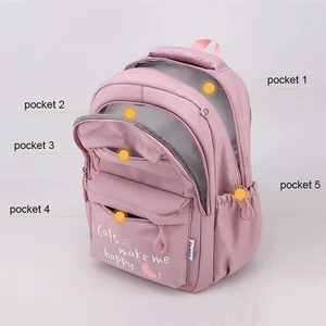Rose school scholarship for girls, teen's backpack, primary school scholarship, children's backpack for women, children, children 11 Main Sales Bag pink - №4