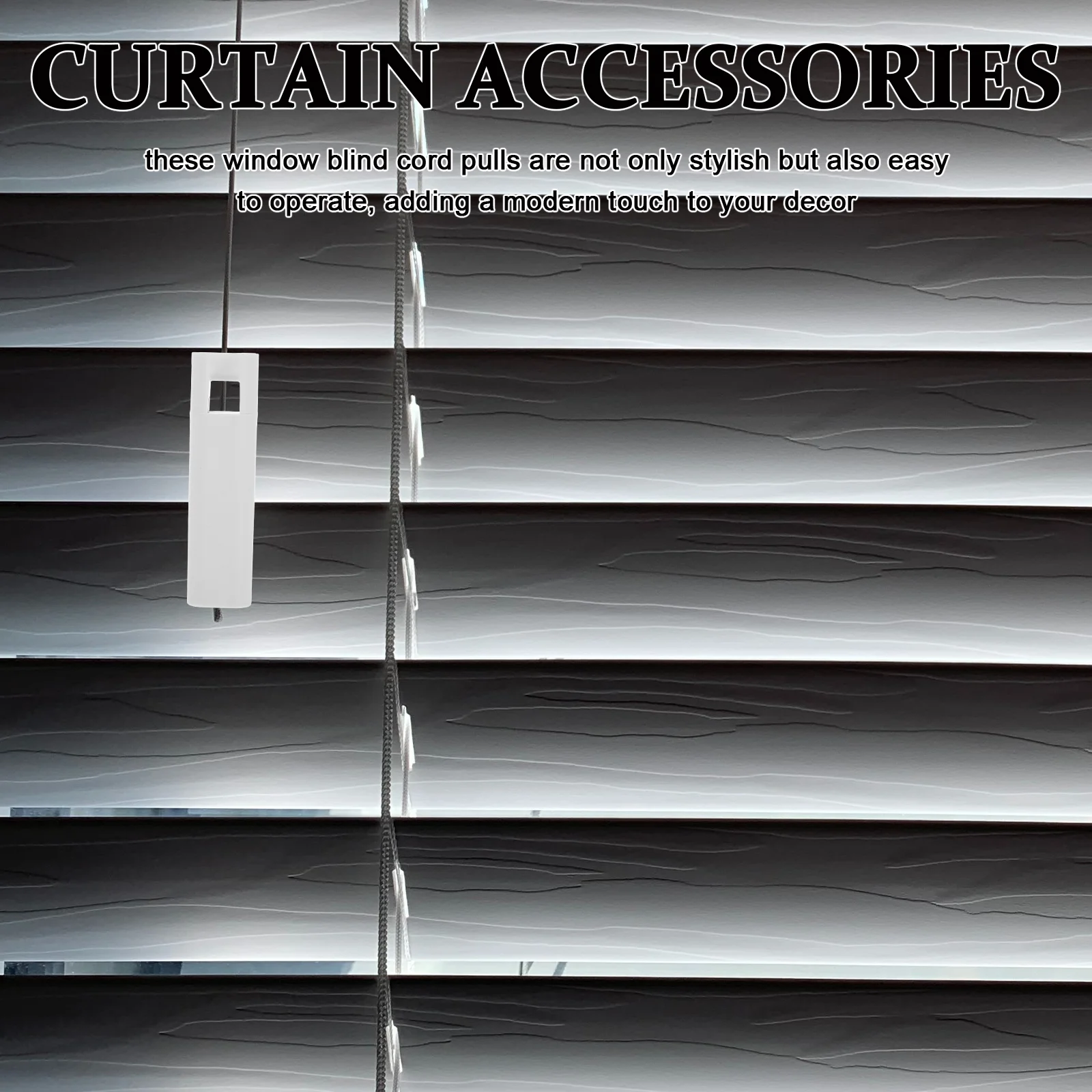 

5Pcs Weighted Plastic Cord Tassels for Window Blind Cord Pull Knobs Roller Venetian Blinds Drapery Hardware Repair Parts