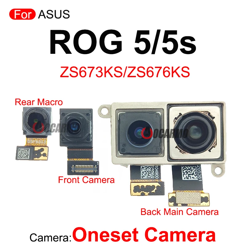 Facing Front Camera For ASUS ROG Phone 1 2 5 5S 6 ROG2 Rog6 ROG5 Replacement Parts ZS600KL ZS660KL Rear Back Main Macro Camera