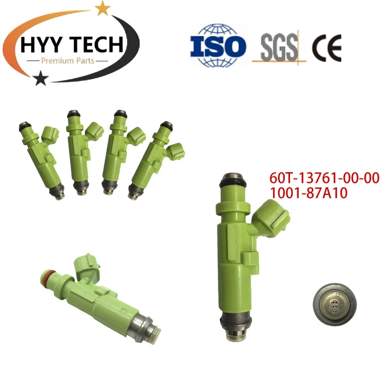 4pcs 60T-13761-00-00 60T-13761-00-00 60T137610000 Petrol Gas Fuel Injector For Yamaha Jetski Waverunner PWC GP1300R 2005-2006