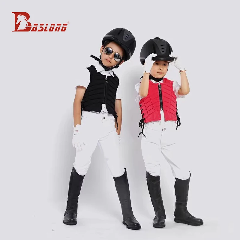 Baslong Kidsren's Equestrian Sports Armor Safety Breathable Cycling Protective Vest Equestrian Armor Knight Equipment