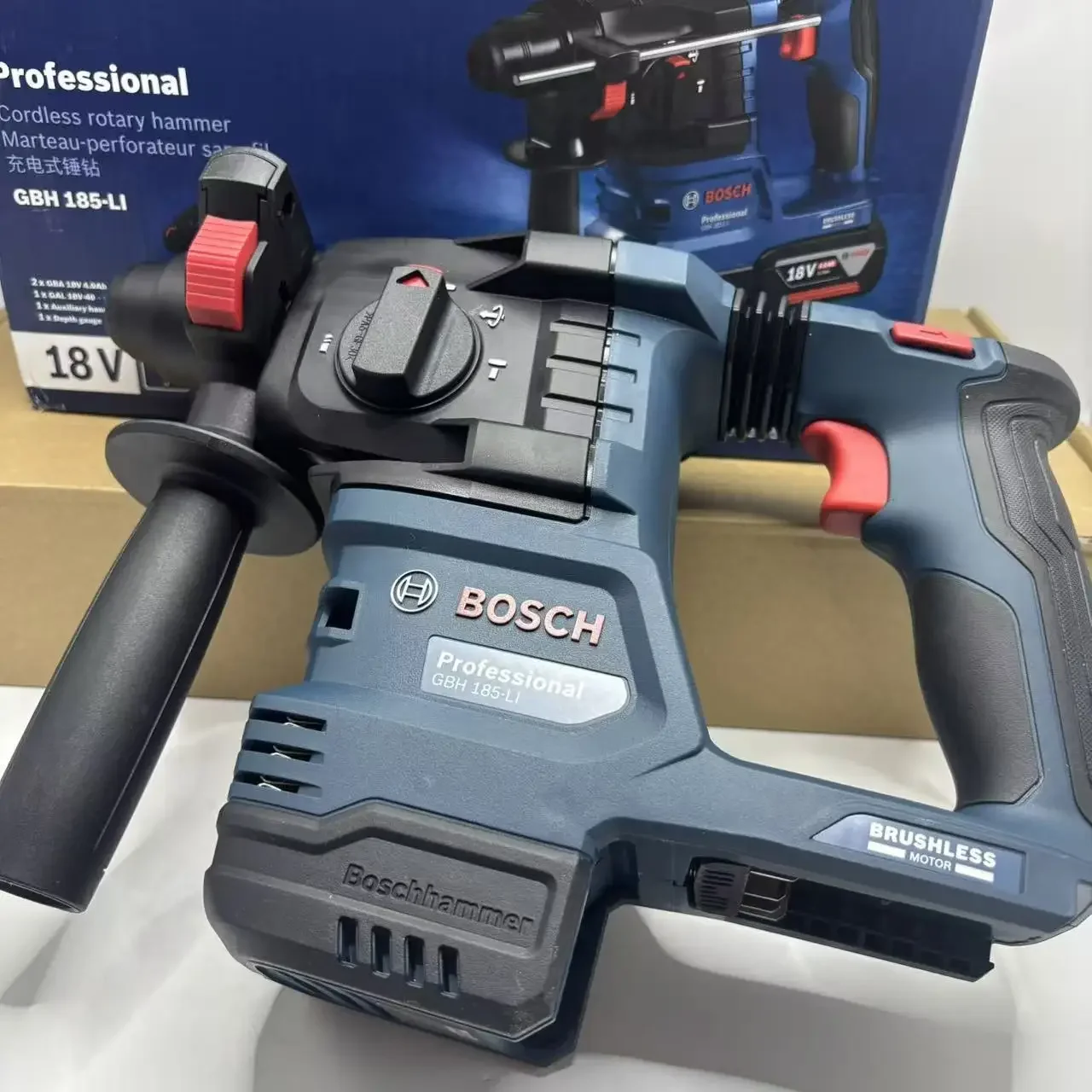 BOSCH GBH 185-LI Professional Brushless Rotary Hammer Impact Drill SDS PLUS 18V Rechargeable Electric Bare Tool GBH185-LI