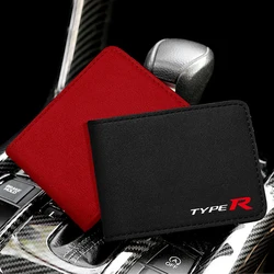 Suede Auto Driver License Cover High Quality Driver License Protective Case For Honda Civic Type R Type S Car Accessories