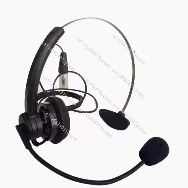 NE-11 Lightweight Single-Ear Headset, Electret Microphone