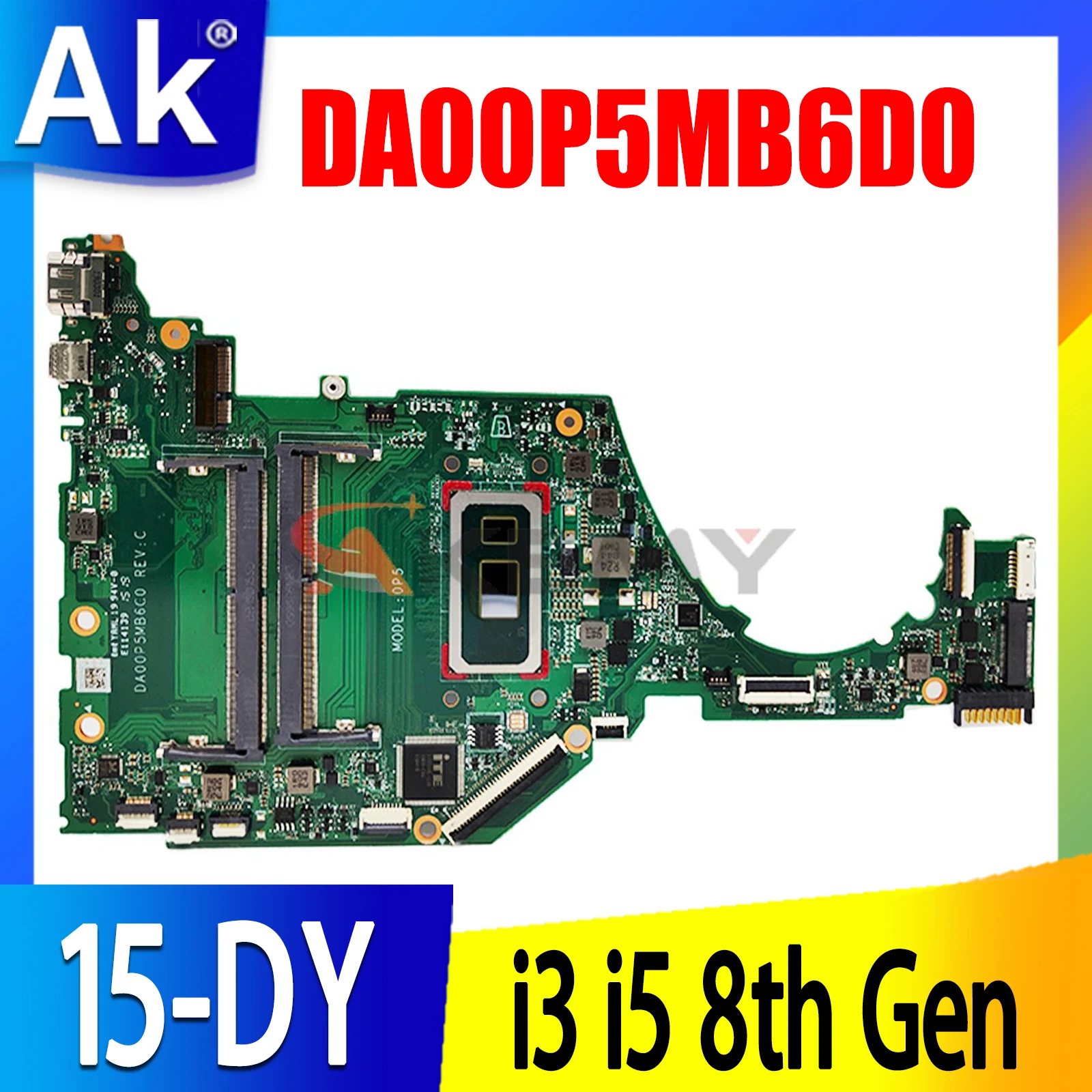 

For HP 15S-FQ 15-DY 15T-DY Motherboard DA00P5MB6D0 5405U i3 i5 L63559-601 L70056-601 15-FQ DA00P5MB6C0 Laptop Mainboard