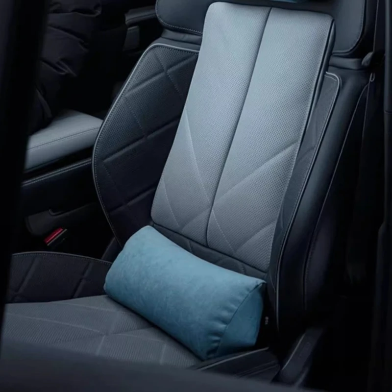 Suede Triangular Lumbar Support Pillow for BYD Leopard 5 Custom Backrest Cushion Support Waist Cushion Modification Accessory