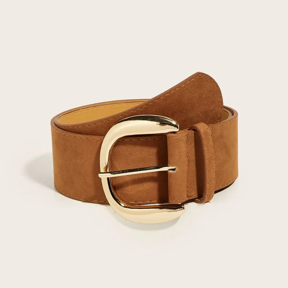 أنماط ميلارد جلد الغزال حزام عريض تصميم فاخر عادية دبوس مشبك حزام الخصر العصرية تنوعا الأعمال حزام الخصر الهدايا #3