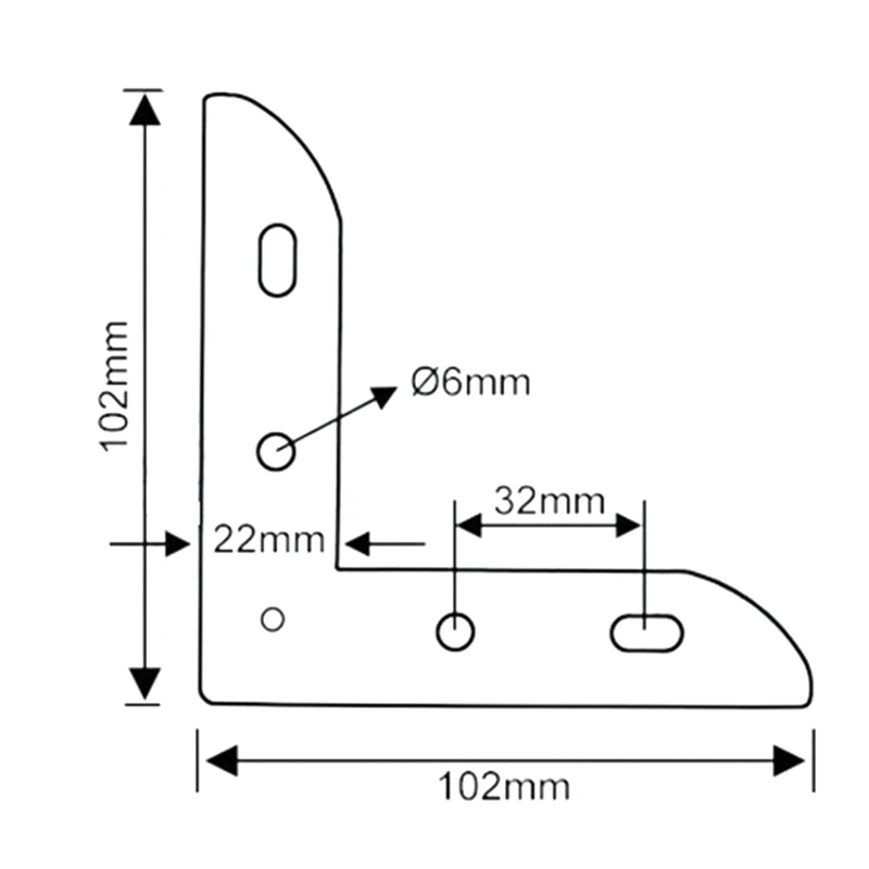 4 pz/set gambe per mobili in metallo piedini vuoti per divano sedia tavolo armadio letto accessori fai da te piedini per mobili traforati