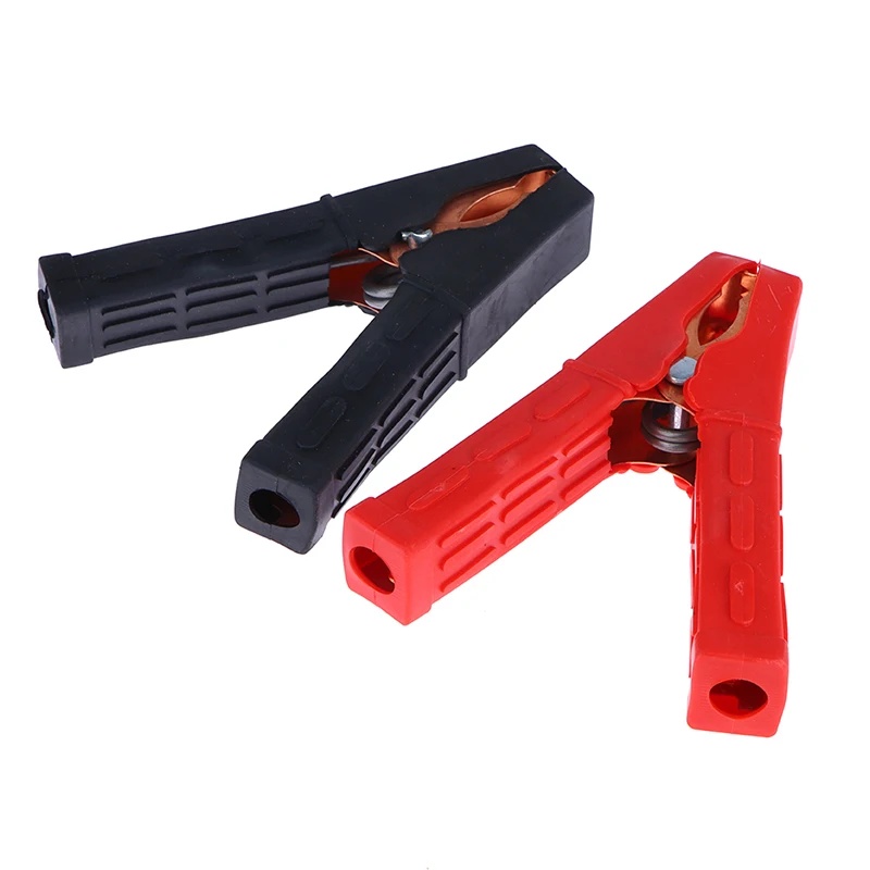 New 2pcs 200A Crocodile Alligator Clips Car Battery Insulated Clip Clamp Connector for Jumper Cables Boost