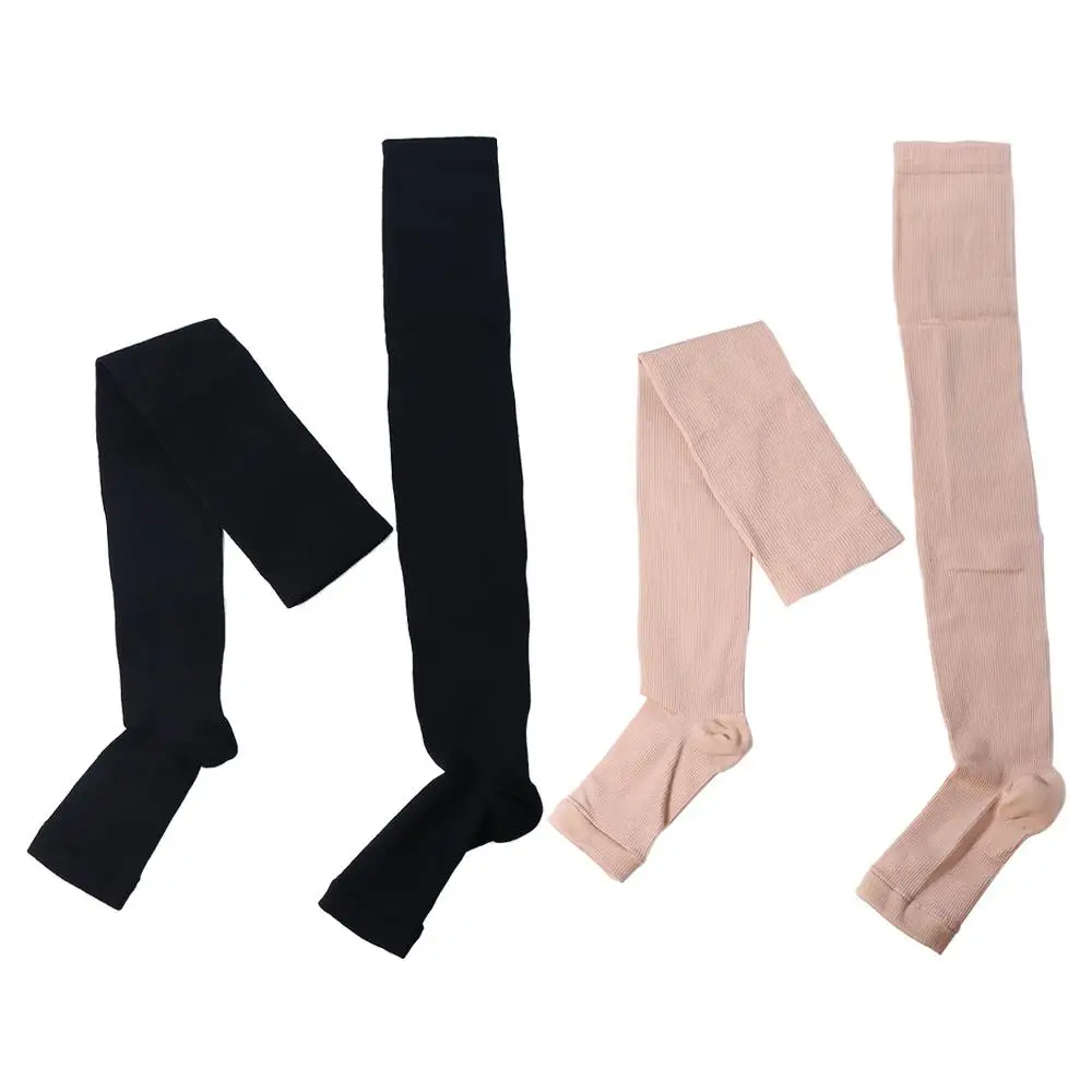 Breathable Compression Brace Calf Protection Socks Compression Stockings Varicose Veins Stocking Long Knee Elastic Stock