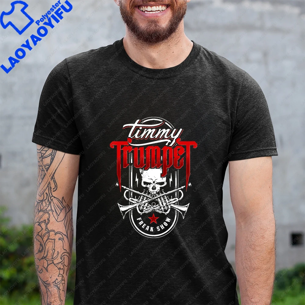 Timmy Trumpet Fun Crazy Neutral Classic Short-Sleeved Men's and Women's General-Purpose Round-neck T-Shirt
