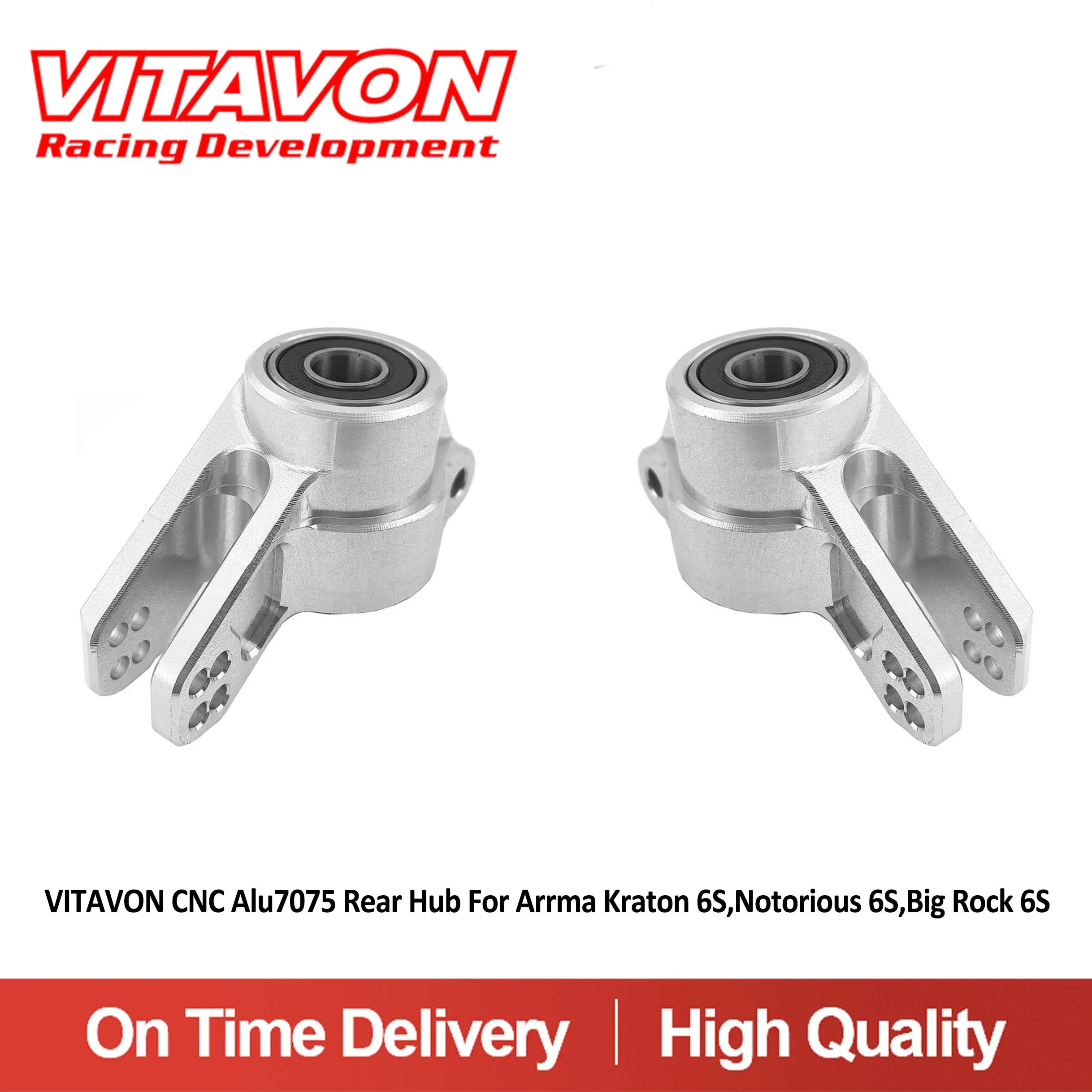 

VITAVON CNC Alu7075 Rear Hub For Arrma kraton 6S Nortorious 6S Big Rock 6S