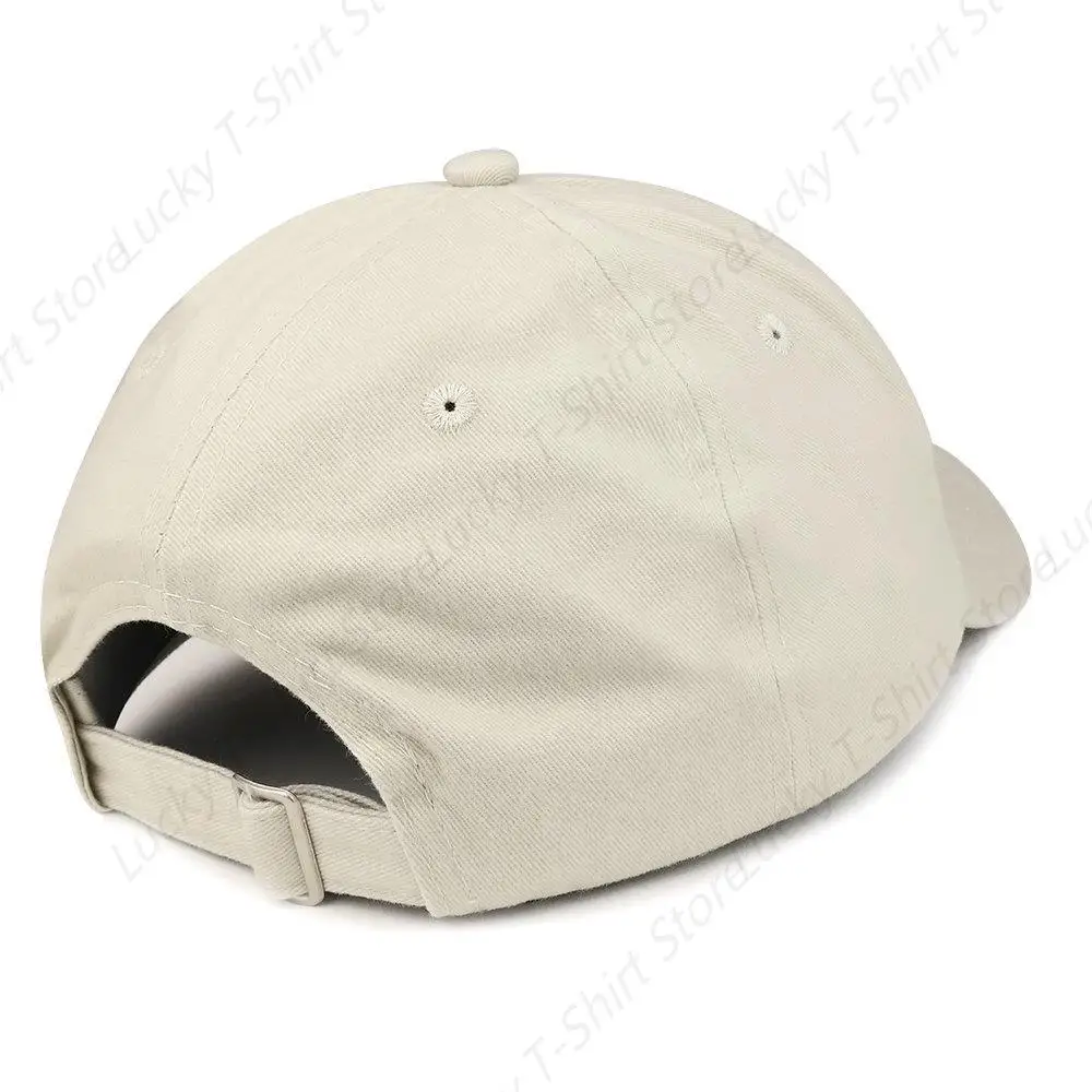 Rugby Ball Quality Embroidered Low Profile Brushed Cotton Dad Hat Cap - Stone