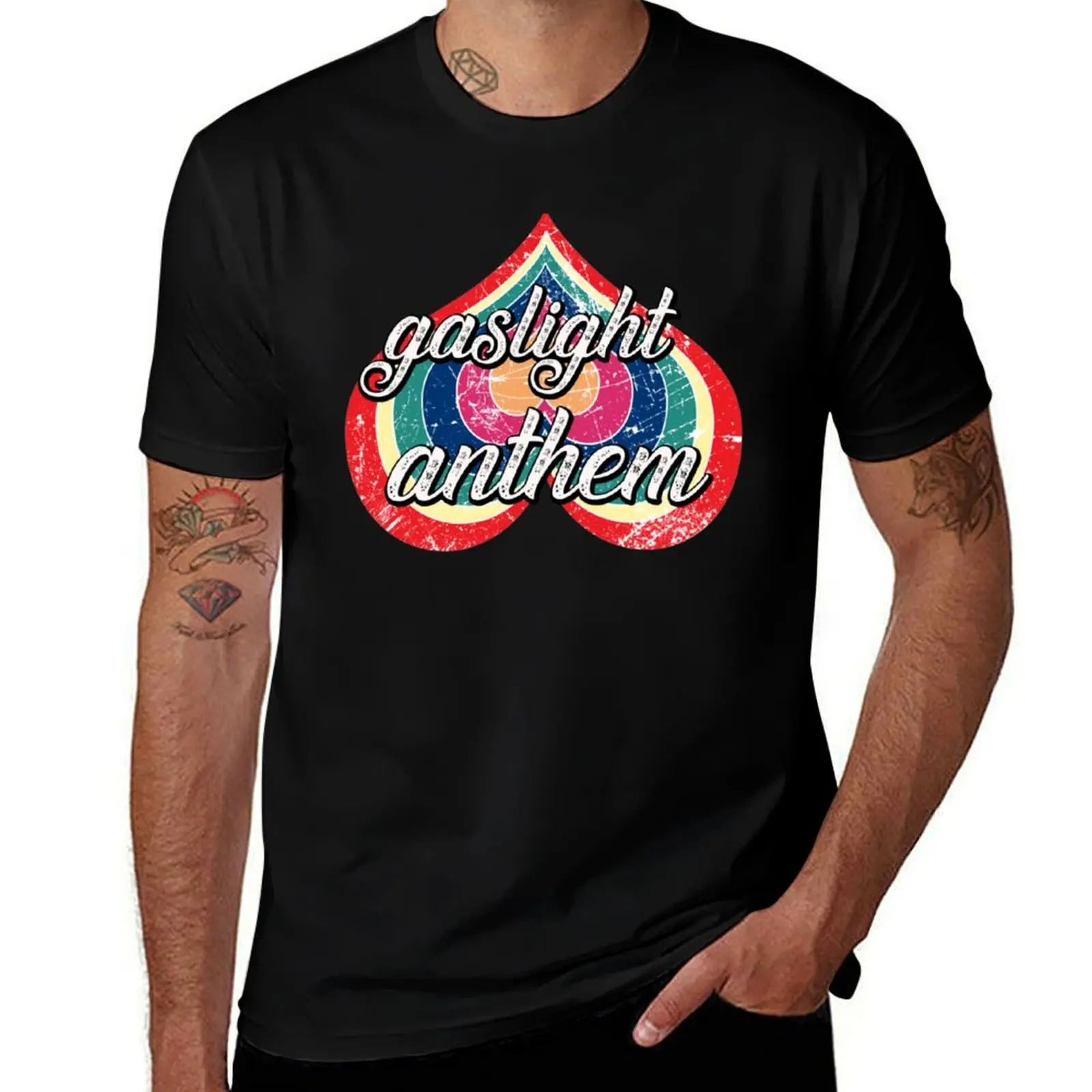 gaslight anthem The Gaslight Anthem - Moonlight T-Shirt Outdoor Sports Lightweight Tee T-Shirt