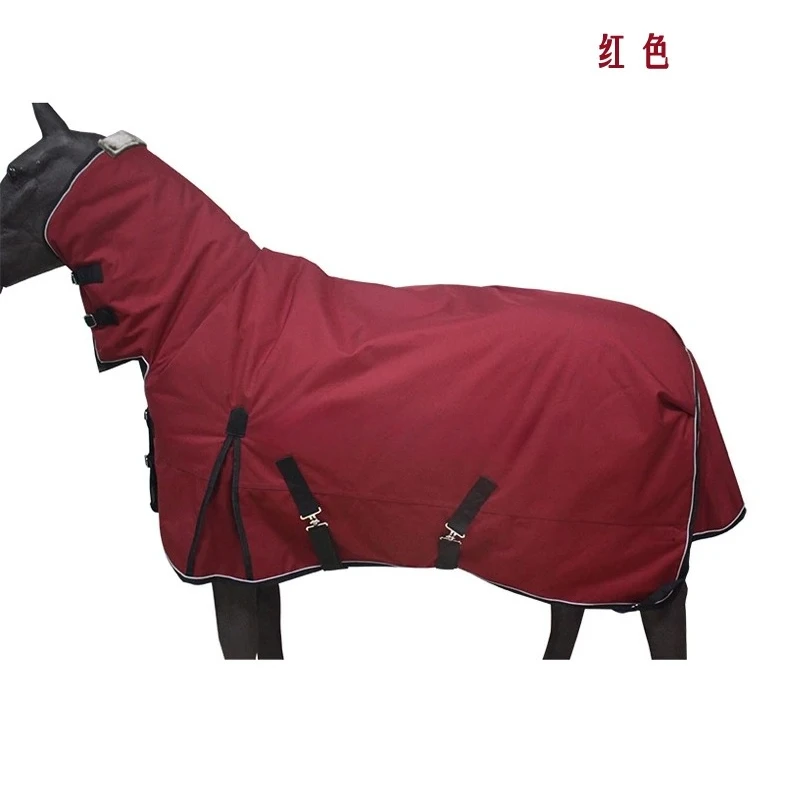 1Pcs Winter Wild Horse Coat Scarf Removable Thickened Warm and Anti-bite 1050D Nylon Waterproof Fabric