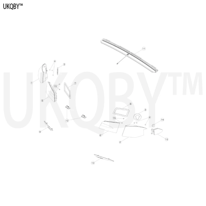Suitable for Te sl a car parts model S rear external test taillight LED light 6005920-00-J 600592100F