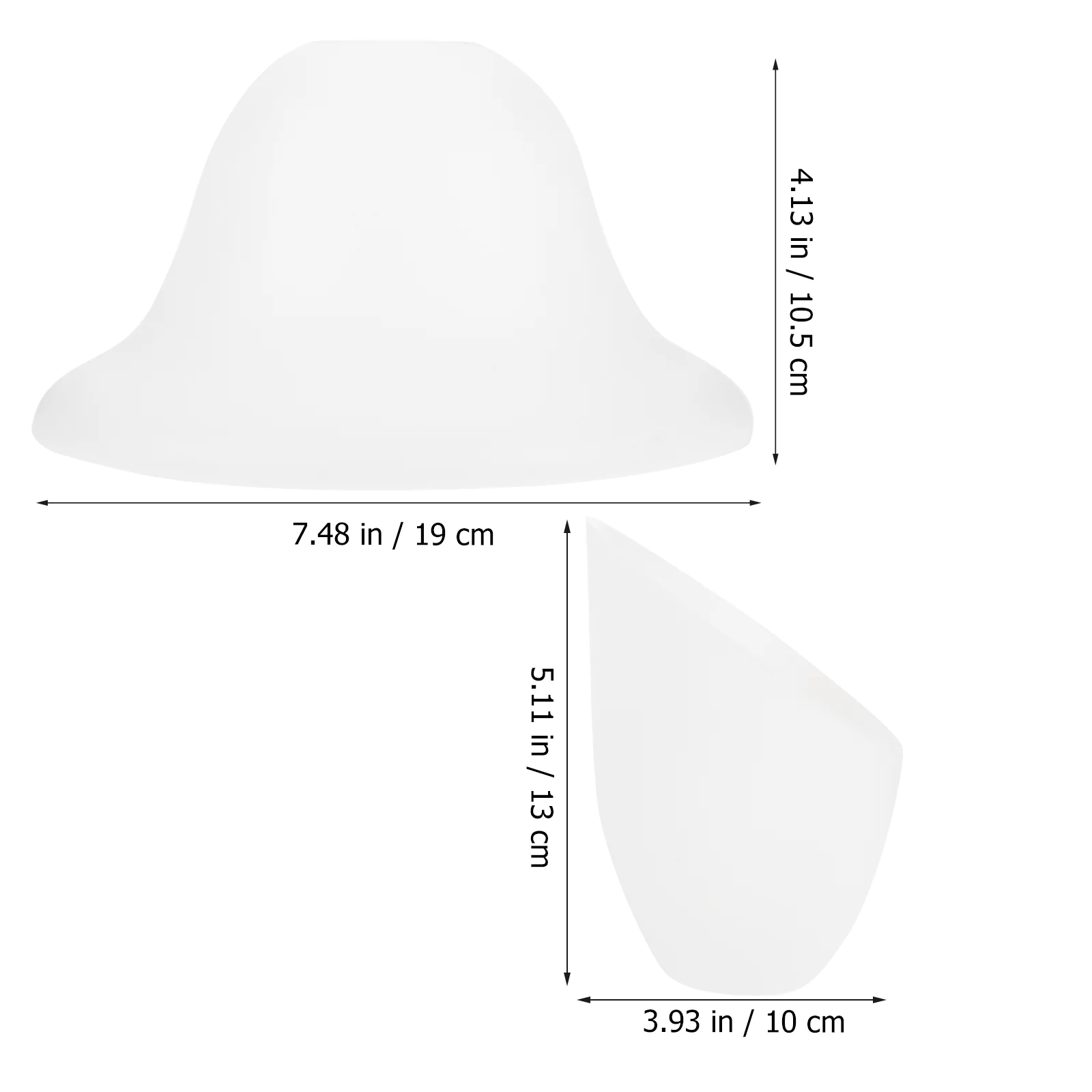 Paralume per prevenzione polvere da 2 pezzi Tavolo con copertura unica Scrivania in plastica a forma di ombrello semplice